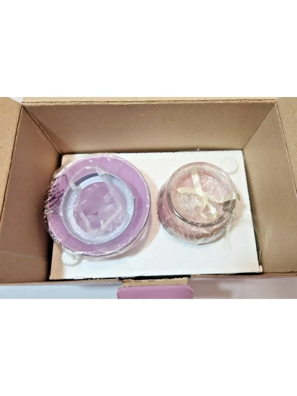 Avon Home Fragrance Collection Candle Jar Lamp Hydrangea and Lilac NIB